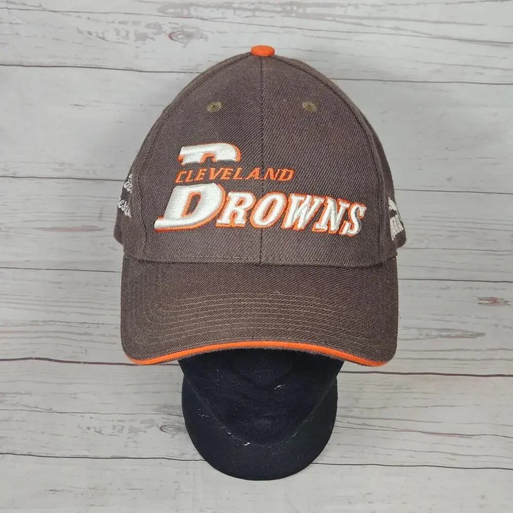 Cleveland Browns Hat Puma Baseball Cap Men's Adjustable Brown 2000 Backers